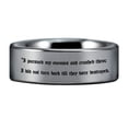 thumbnail image 3 of 2 Samuel 22:38 Tungsten Carbide Ring, 3 of 5