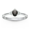 thumbnail image 2 of Birthstone Oval Ring with Shoulder Accents - Smokey Quartz (June), 2 of 5