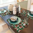 thumbnail image 6 of Placemats Set of 4 / 6, cute American football green grass Placemats for Dining Table Indoor/Outdoors Heat Resistant Washable Placemats 18" x 12", 6 of 8