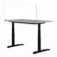 thumbnail image 2 of Safco Privacy & Wellness - Panneau de Confidentialité de Table - Transparent, 2 of 4