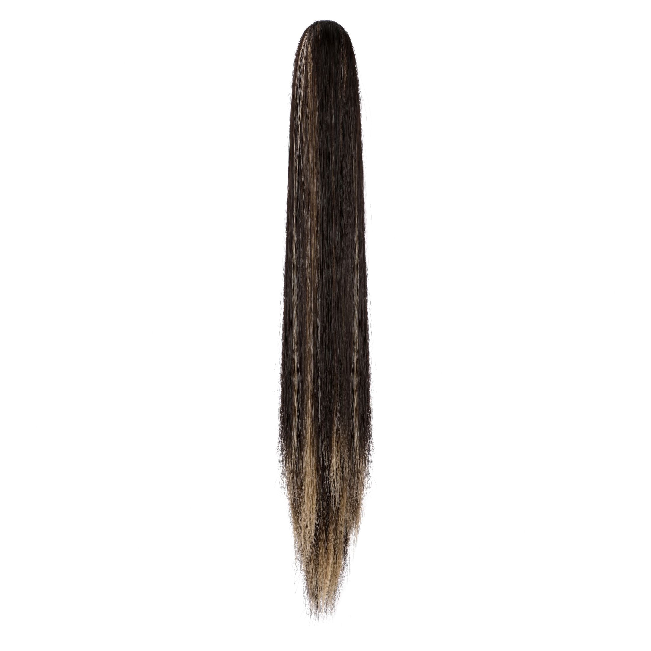AynnQueen Ponytail Extension Claw Clip in Pony Tails Hair Extensions Synthetic Wavy Straight Secret Ponytail Hairpiece 18/21 Inch