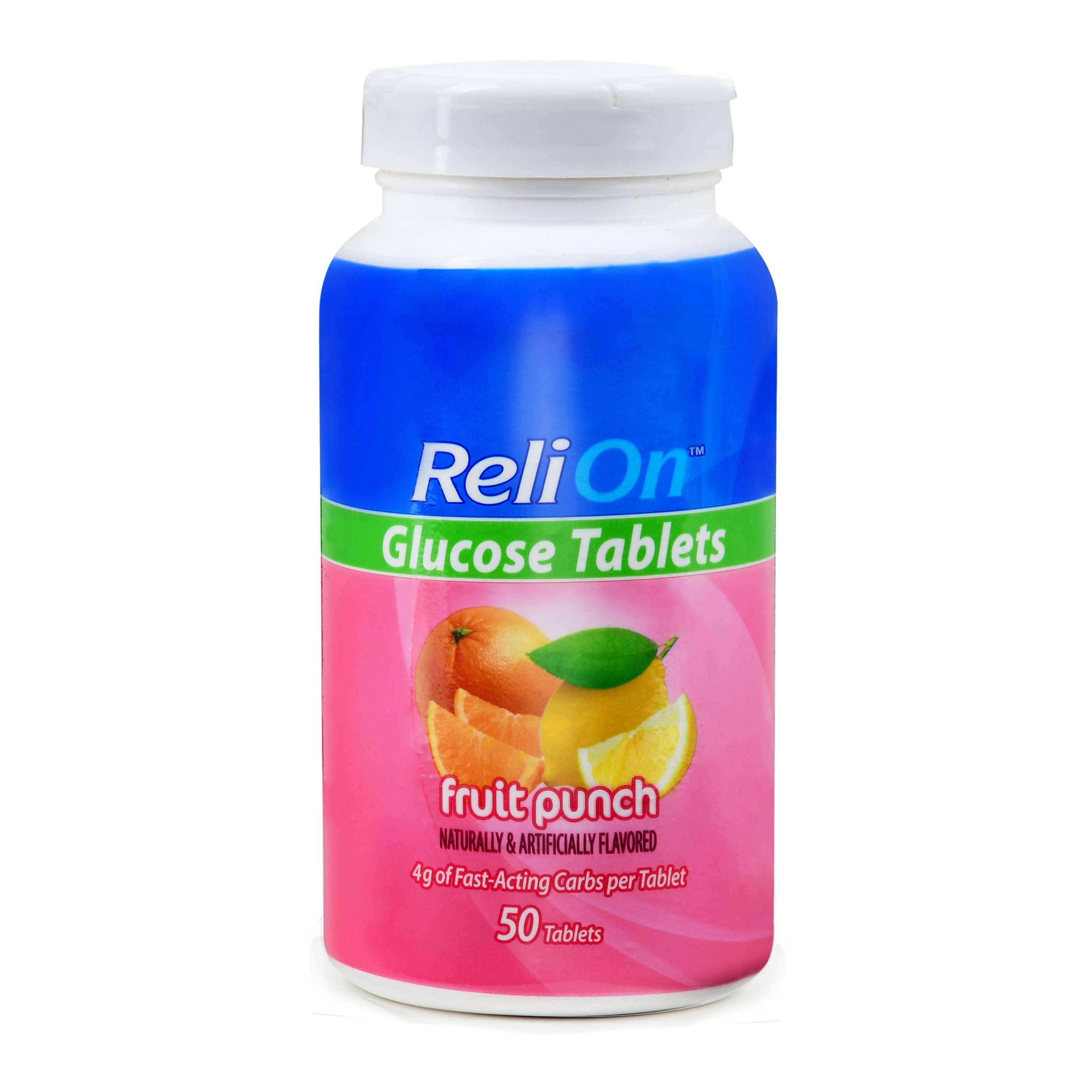 Glucose Tablets In Container Relion Fruit Punch Glucose Tablets 50 Ct Walma...