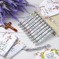 thumbnail image 6 of 12 set Women Christmas Bible Verse Pens set,Bible Verse Bamboo Pens set,Religious Gifts Includes Christian Cards,for Journaling School Office Church Supplies, 6 of 8