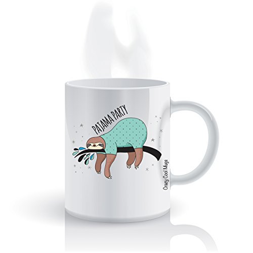 Pajama Party 11 OZ Sloth Coffee Mugs