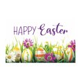 thumbnail image 2 of UNLLLL 1 Pcs Easter Banner, Egg Bunny Hunt Background Banner, Rustic Wood Background, Easter Backdrops Photography Banner, for Jesus Easter Spring Party, 71x43 inches, 2 of 6