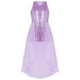 thumbnail image 3 of Sholeno Girls Sleeveless Sequined Birthday Prom Party Jumpsuit Pageant Dancing Romper Gowns Ball Lavender 14, 3 of 6