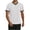 White, variant on BVnarty Men's Solid Color Short Sleeve V-Neck T-Shirt Jersey Style Breathable Summer Casual Sports Daily Wear Top Yellow XXXL