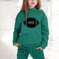 thumbnail image 2 of Vêtements d'Hiver Mignons pour Adolescentes Manches Longues Pyjamas Bébé Fille Enfant Garçons Filles Manches Longues Imprimés Rugby Chaud Chandail à Capuchon Pull Hauts Pantalons Tenues Enfants Survêtement, 2 of 6