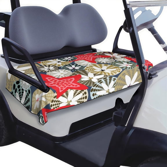 Stylish Golf Cart Seat Cover 51" x 31", Microfiber Towel Blanket for EZGO, Yamaha, Club Car, Enhances Cart Interior