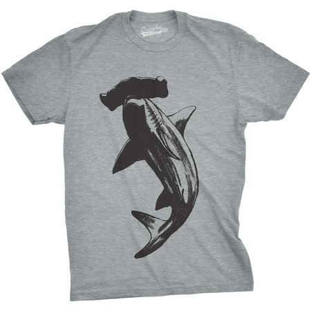 Life Mens Tee - Crazy Dog T-shirts Mens Hammerhead Shark T Shirt Cool Aquatic Wildlife Graphic Tee