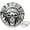 Antique Silver, variant on 2pcs 1-3/8 Inch Skull Coin Concho Screw Back Western Leathercraft Conchos (Bronze, CHS24)