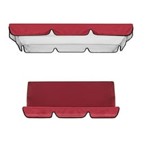 Patio Swing Chair Canopy Replacement, 2-3 Seat Outdoor Porch Swing Seat Canopy, 55.91 x ''47.24'' x 7.09'' Waterproof Windproof Anti-UV Heavy Duty Rip Proof Outdoor Garden Hammock Top Cover