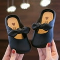 thumbnail image 2 of Otqutp Fashion Footwear for Baby Girls Toddler Fashion Indoor Anti Slip Soft Bottom Bowknot Baotou Princess Sandal Slippers for 2 to 10 Years, 2 of 3