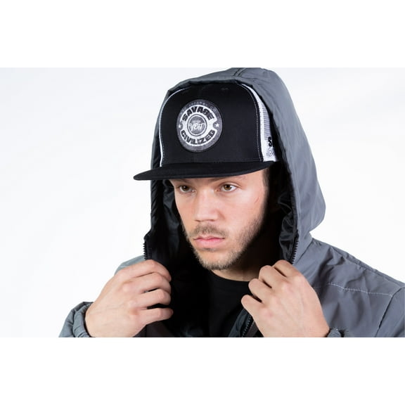 savage yet civilized trucker hat