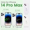 thumbnail image 2 of Compatible with iPhone 14 Pro Max Case 6.7, Slim Liquid Silicone 3 Layers Full Covered Soft Gel Rubber Phone Case Protective Cover with Microfiber Lining 6.7 inch-Pastel Green, 2 of 12