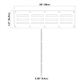 thumbnail image 2 of Stainless Steel Venting Panel for Grill Accessory Vent with Screen Suitable for Outdoor Kitchen, 2 of 5