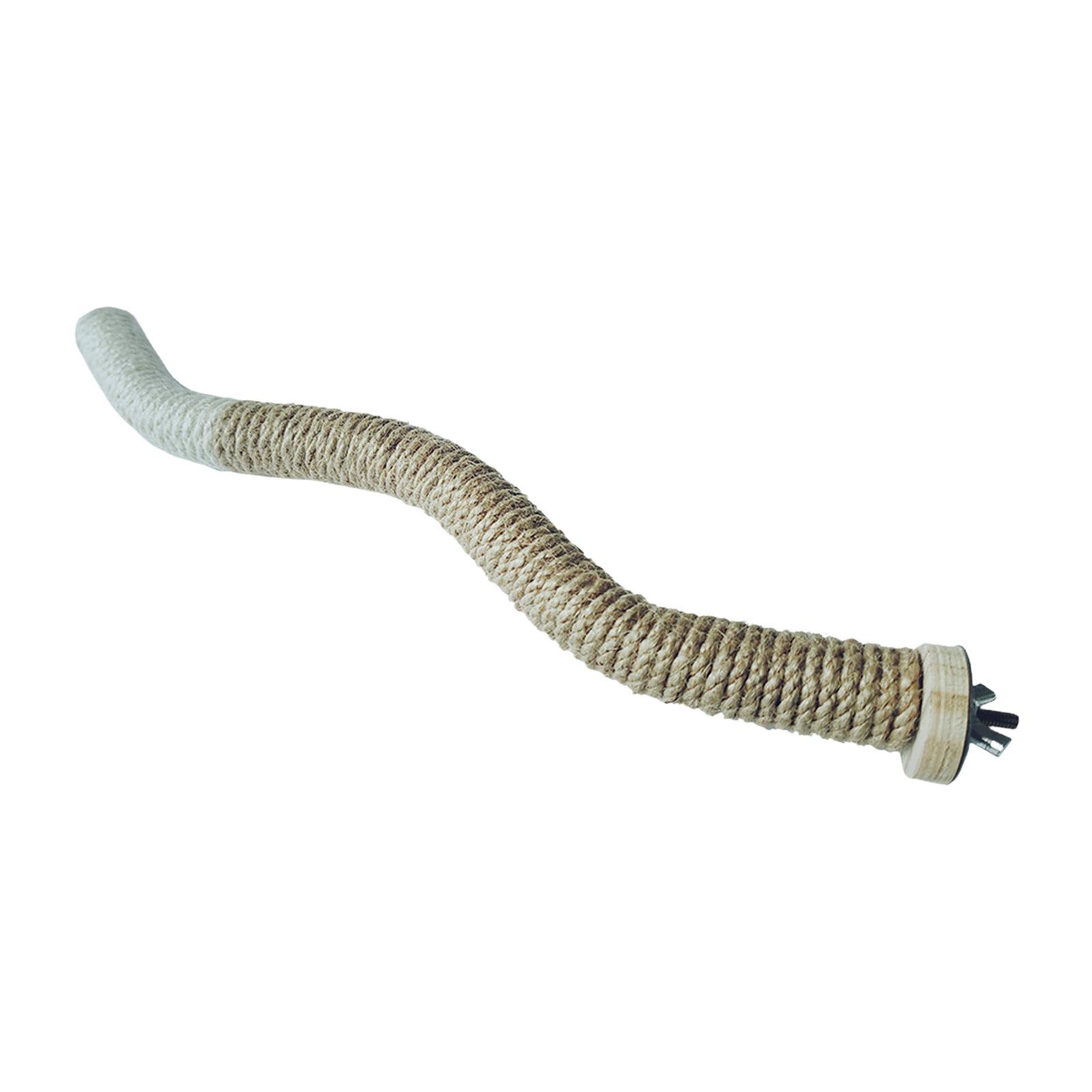 TOOYFUL Bird Cage Branch,Pet Bird Toys, Grinding Claws,Pet Suppies,Parrot Bird Standing,Climbing Standing Toy for Parakeets beige