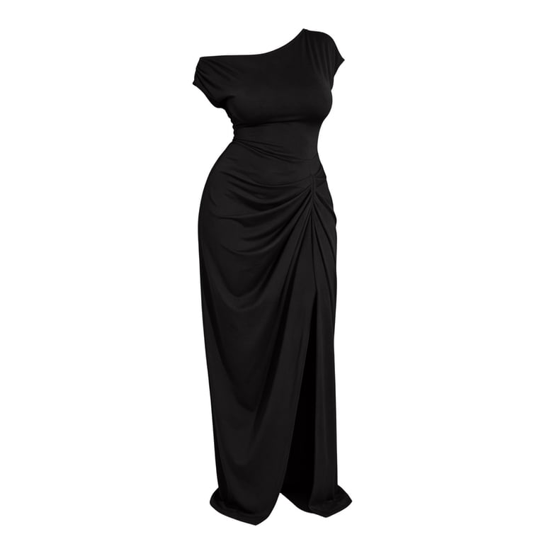 business professional black dress Big in XLarge sophisticated look Long Cool Woman in Style:White pcat-322