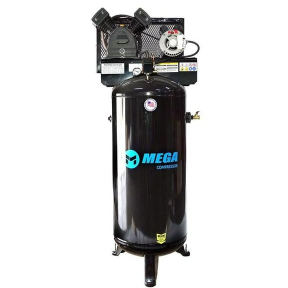 Mega MP-6060VU 60 gal & 3 HP Upright 12 CFM - 100-150 PSI Air Compressor