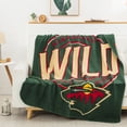 thumbnail image 2 of The Northwest Group  Minnesota Wild 50" x 60" Campaign Fleece Throw, 2 of 2