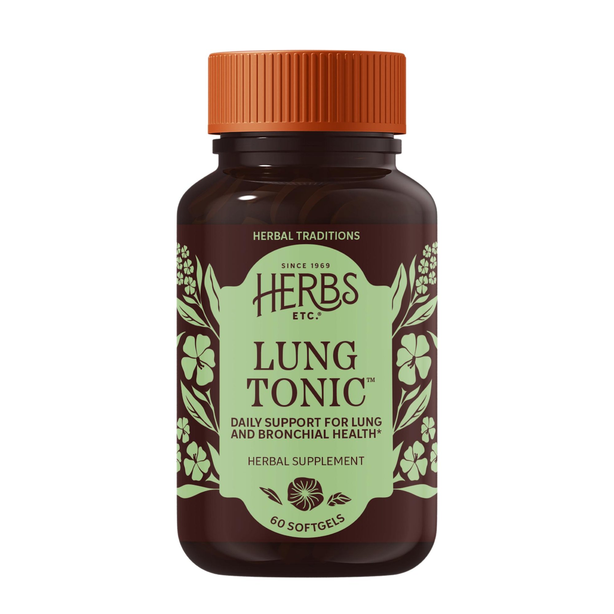 Herbs, Etc. Lung Tonic Softgels, 60 Count (60 Servings)