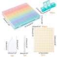 thumbnail image 2 of 56 Grids Diamond Painting Storage Containers Colored Removable Grids with 297pcs Label Stickers 1 pc Tweezer 1 pc Tray Plate, 2 of 8