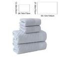 thumbnail image 3 of Organic Cotton Jacquard Bath Towel Sets - Extra Absorbent Quick Dry and Plush, 2 Large Bath Towels, 2 Hand Towels,27.6x55.1in,13.4x28.7in(White), 3 of 6