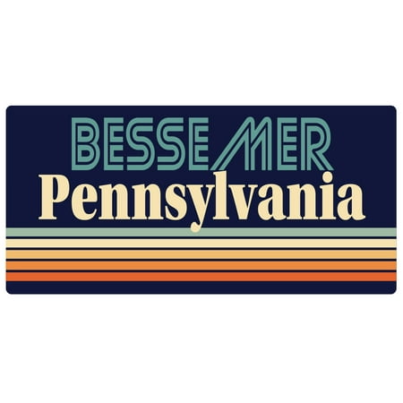 

Bessemer Pennsylvania 5 x 2.5-Inch Fridge Magnet Retro Design