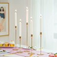 thumbnail image 4 of Hyasfey Metal Candle Holder Desktop Candlestick for Tall Taper Candles Modern Home Decor Candle Holder Table Centerpiece for Dining Parties, 4 of 8