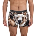 thumbnail image 1 of Fotbe Realistic Cute Puppy Calzoncillos Tipo Boxer con Bolsa de Soporte Total para Hombre, X-Temp Fresco, Transpirable y de Secado Rápido-Medium, 1 of 5