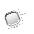 thumbnail image 2 of UPOUART 2Pcs Stainless Salad Plate Silver Snack Serving Dish for Home Use, 2 of 8