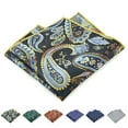 thumbnail image 2 of Bangcool Men's Pocket Square Fashion Pattern Pocket Handkerchief Suit Handkerchief, 2 of 7