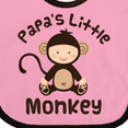 thumbnail image 4 of Inktastic Papas Little Monkey Boys Funny Boys or Girls Baby Bib, 4 of 4