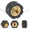 thumbnail image 6 of M22 to 1/4 Inch Pressure Washer Adapter, High Pressure Lance Hose Connector, Female Thread Coupling for Pressure Washers, Max 400 Bar, 150°C Temperature Resistant, Plastic Construction, 6 of 12