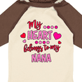 thumbnail image 4 of Inktastic My Heart Belongs to my Nana Boys or Girls Long Sleeve Baby Bodysuit, 4 of 5