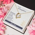 thumbnail image 5 of To My Daughter Love Your Dad - A Prayer For My Daughter - Love Knot Necklace - Father To Daughter Birthday Gift - Forever Love Necklace - White Gold or Yellow Gold - Gift Box, 5 of 5