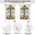 thumbnail image 3 of Inspirational Garden Flag With God All Things Possible Matthew 19 26 Bible Verse Double Sided Outdoor Decorative Flag for Yard Patio Home 12.5 x 18 Inch Religious Spring Sunflower Cross Design, 3 of 6