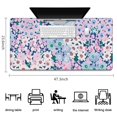 thumbnail image 5 of Long Mouse Pads for Desk,Blue and Pink Pioneer Flower Pattern Desk Mats on Top Of Desks, Desk Mouse Pad Extra Large with 3mm Non-Slip Base and Stitched Edge for Gaming,Office,Work,Home 47.3"x23.6", 5 of 6