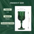 thumbnail image 2 of HTTBEIZI Juego de 12 Copas de Vino Plásticas Verde Oscuro de 210 ml, 2 of 6