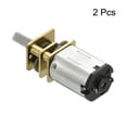 thumbnail image 3 of Micro Velocidad Reducción Engranaje Motor Unique Bargains DC 12V 80RPM con Completa Metal Cambios Caja para Bricolaje RC Aviones Modelo Coche Paquete de 2, 3 of 8