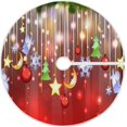 thumbnail image 1 of FMSHPON Merry Christmas Xmas Christmas Tree Skirt Stand Mat for Holiday Party Decoration Indoor Outdoor 36 inches, 1 of 6