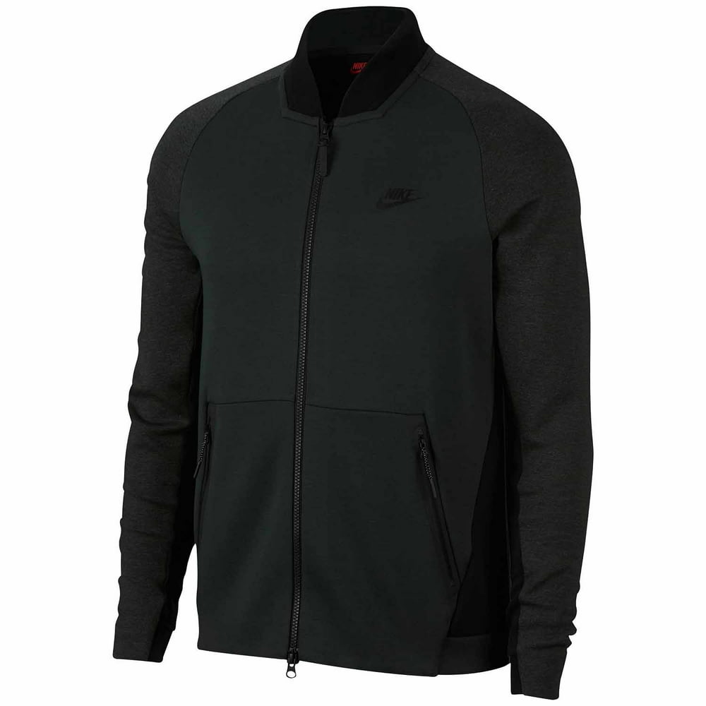 Nike - Nike Men's Sportswear Tech Fleece Varsity Jacket (Green, XX ...