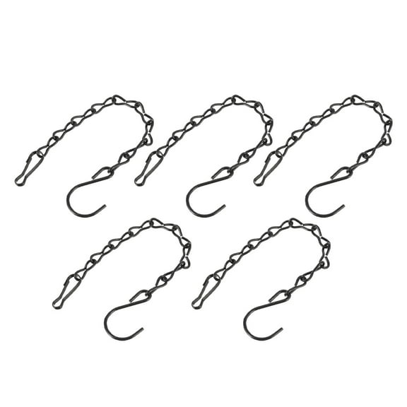 5pcs 24cm Flower Pot Hanging Iron Chain Balcony Garden Plant Pot Hanging Chain