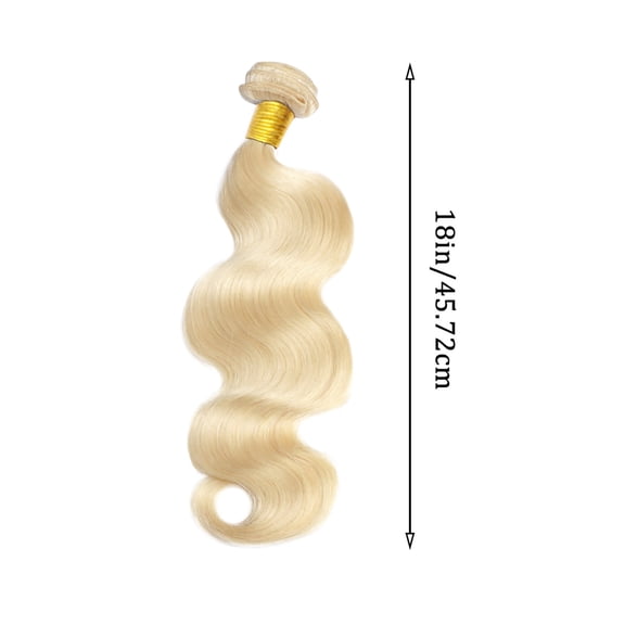 Brazilian Hair Bundles - Natural Black Wavy Hair Extensions, High Temperature Fiber, 18 Inch, Women Hair Weave, Party Costume Wig, Halloween Christmas Thanksgiving, Soft Realistic Hair Wedding, Hall