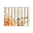 thumbnail image 3 of MKHERT Group Of Seashells Window Curtains Kitchen Curtain Room Bedroom Drapes Curtains 26x39 inch, 2 Piece, 3 of 3