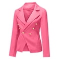 thumbnail image 5 of Women's Fashion Business Casual Blazers Open Front Long Sleeve Tops Suit Jackets Work Office Cardigan Slim Fit Coat Tops, 5 of 7