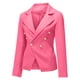 thumbnail image 5 of Chaqueta de oficina de manga larga delgada con cuello sólido para mujer Pompotops  qwe16504, 5 of 7
