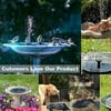 Hmount Deeroll Solar Powered Fountain Bird Bath Water Pump Floating Garden Outdoor Pond Patio