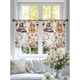 thumbnail image 4 of Pumpkins Halloween Sheer Curtains 45 Inch Length 2 Panels Set for Living Room/Bedroom, Skull Candy Candle Cute Ghost Semi Curtain Sheers Drapes Rod Pocket Curtains Window Treatment Set 52''x45''x2, 4 of 7