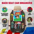 thumbnail image 4 of NASCAR Backseat Car Organizer | 6 Storage Pockets, Clear Touchscreen Tablet Pocket | Car Accessories - Kids & Adults | Multiuse as Back Seat Protector, 4 of 7